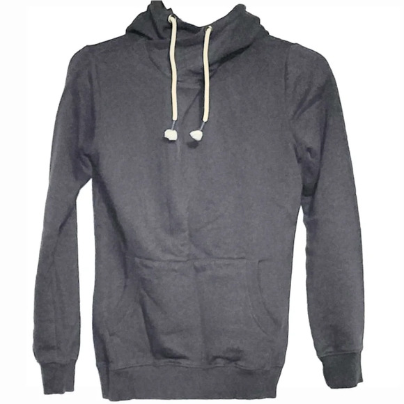 Crossover Hoodie by Lilly & Lottie, Gray, Extra Small with Thumbholes - Like New - Picture 4 of 9